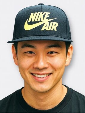 Nike Air Black and Gold Snapback Hat